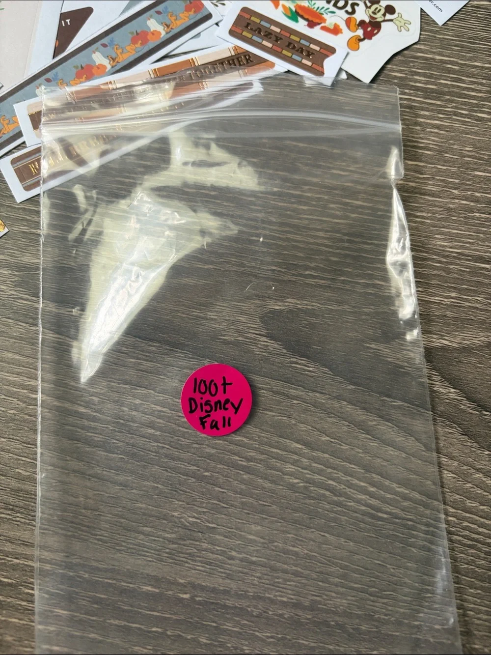 ❤️ $6 Disney 100+ piece  Fall Themed Not So Mystery Happy Planner Sticker Set